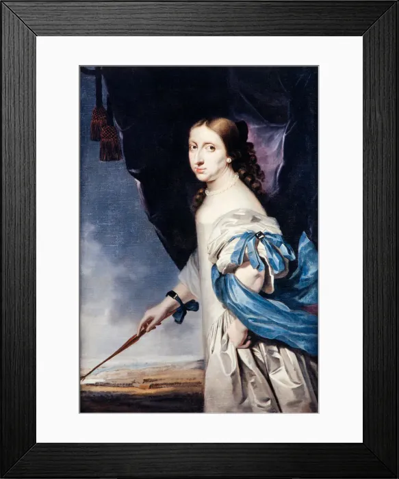 Framed Print : Portrait of Queen Christina of Sweden (1626-1689), 1661. Artist: Wuchters, Abraham (1610-1682) Framed Print : Portrait of Queen Christina of Sweden (1626-1689), 1661. Artist: Wuchters, Abraham (1610-1682)