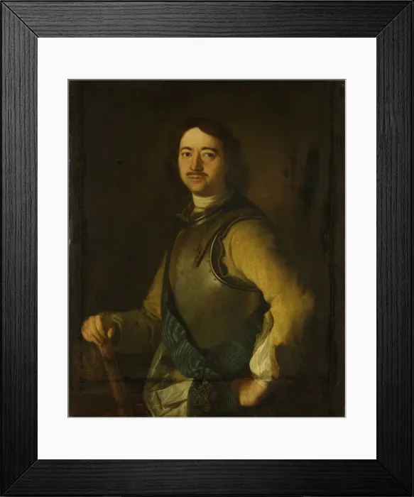 Framed Print : Portrait of Emperor Peter I the Great (1672-1725), Early 18th cen Artist: Anonymous Framed Print : Portrait of Emperor Peter I the Great (1672-1725), Early 18th cen Artist: Anonymous