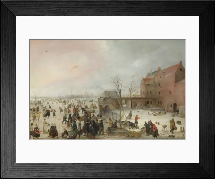 Framed Print : A Scene on the Ice near a Town, c. 1615. Artist: Avercamp, Hendrick (1585-1634) Framed Print : A Scene on the Ice near a Town, c. 1615. Artist: Avercamp, Hendrick (1585-1634)