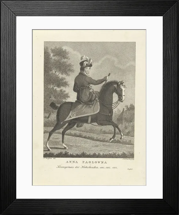 Framed Print : Grand Duchess Anna Pavlovna of Russia (1795-1865), ca 1825. Artist: Beek, Antonie, van der (1783-1852) Framed Print : Grand Duchess Anna Pavlovna of Russia (1795-1865), ca 1825. Artist: Beek, Antonie, van der (1783-1852)