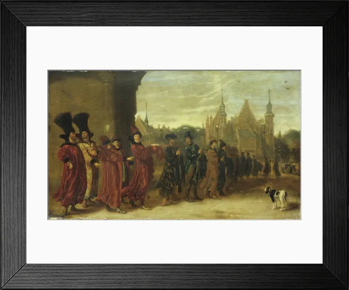 Framed Print : Ambassadors from the Czar of Muscovy in The Hague on 4 November 1631, 1630s. Artist: Beest, Sybrand, van (1610-1674) Framed Print : Ambassadors from the Czar of Muscovy in The Hague on 4 November 1631, 1630s. Artist: Beest, Sybrand, van (1610-1674)