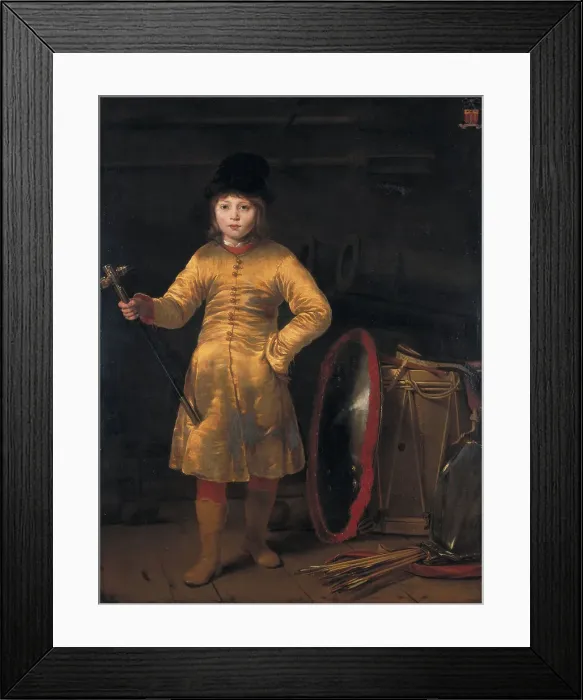 Framed Print : Otto van der Waeyen in a Polish costume, 1656. Artist: Bol, Ferdinand (1616-1680) Framed Print : Otto van der Waeyen in a Polish costume, 1656. Artist: Bol, Ferdinand (1616-1680)