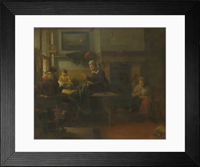 Framed Print : Interior of a Tailors Shop, c. 1660. Artist: Brekelenkam, Quiringh van (ca 1622-ca 1669) Framed Print : Interior of a Tailors Shop, c. 1660. Artist: Brekelenkam, Quiringh van (ca 1622-ca 1669)