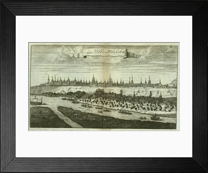 Framed Print : Tobolsk (From: Travels into Muscovy), 1711. Artist: Bruijn, Cornelis de (1652-1727) Framed Print : Tobolsk (From: Travels into Muscovy), 1711. Artist: Bruijn, Cornelis de (1652-1727)