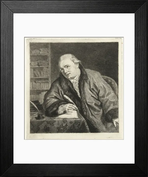 Framed Print : Portrait of the Composer and Etcher Johan Antoni Kauclitz Colizzi (1742-1808), 1780s. Artist: Coclers, Louis-Bernard (1741-1817) Framed Print : Portrait of the Composer and Etcher Johan Antoni Kauclitz Colizzi (1742-1808), 1780s. Artist: Coclers, Louis-Bernard (1741-1817)
