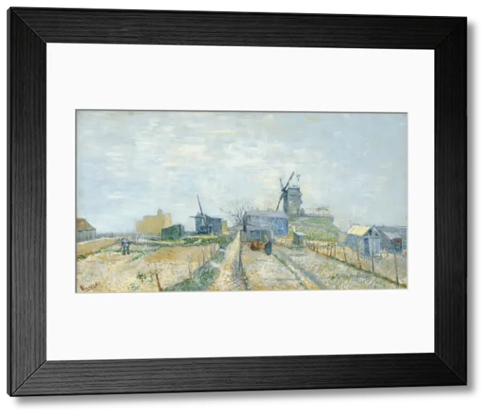Framed Print : Vegetable Gardens at Montmartre, 1881. Artist: Gogh, Vincent, van (1853-1890) Framed Print : Vegetable Gardens at Montmartre, 1881. Artist: Gogh, Vincent, van (1853-1890)