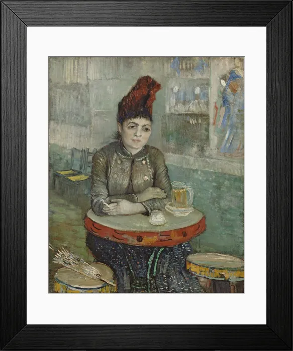 Framed Print : In the cafe. Agostina Segatori in Le tambourin, 1887-1888. Artist: Gogh, Vincent, van (1853-1890) Framed Print : In the cafe. Agostina Segatori in Le tambourin, 1887-1888. Artist: Gogh, Vincent, van (1853-1890)
