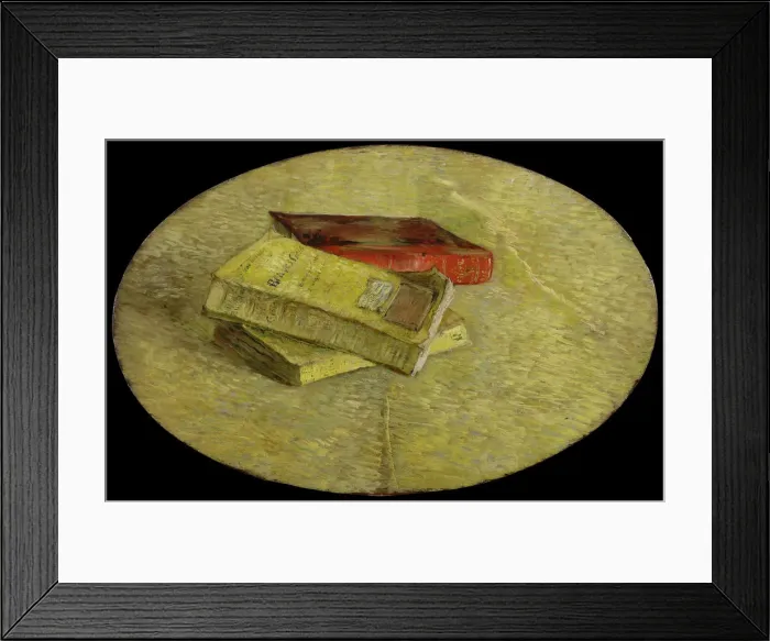Framed Print : Three books, 1887. Artist: Gogh, Vincent, van (1853-1890) Framed Print : Three books, 1887. Artist: Gogh, Vincent, van (1853-1890)