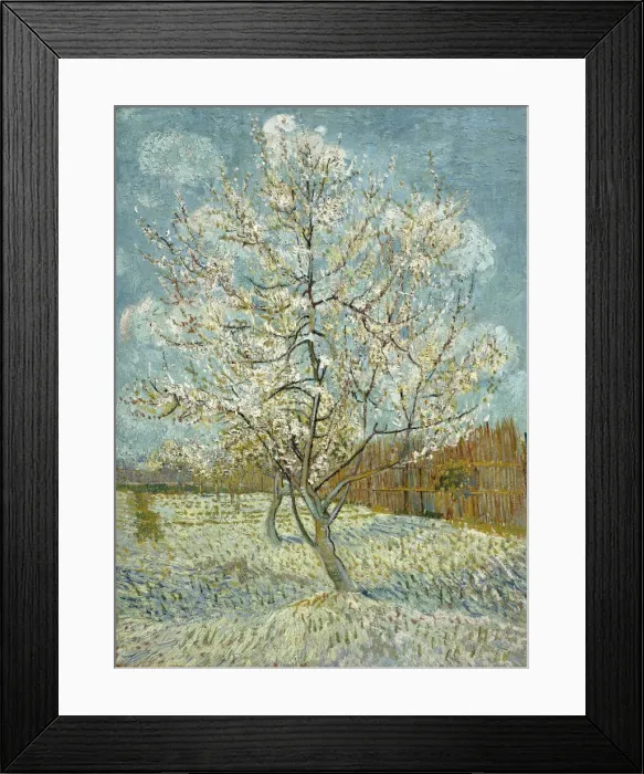 Framed Print : The pink peach tree, 1888. Artist: Gogh, Vincent, van (1853-1890) Framed Print : The pink peach tree, 1888. Artist: Gogh, Vincent, van (1853-1890)