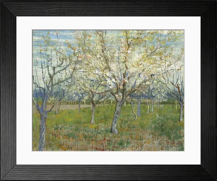 Framed Print : The pink orchard, 1888. Artist: Gogh, Vincent, van (1853-1890) Framed Print : The pink orchard, 1888. Artist: Gogh, Vincent, van (1853-1890)