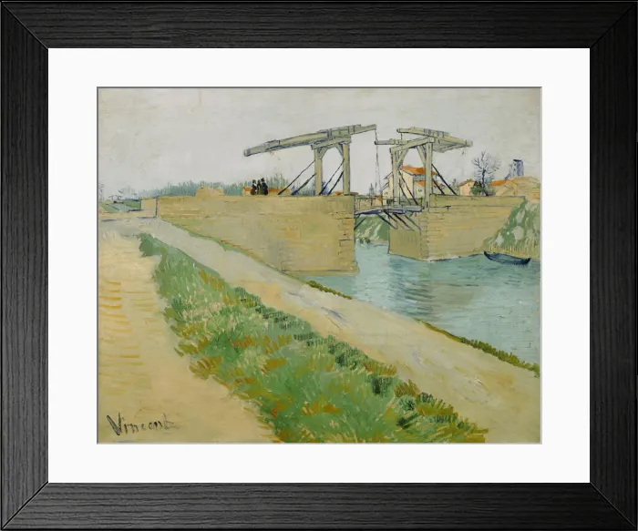 Framed Print : The Langlois bridge (Pont de Langlois), 1888. Artist: Gogh, Vincent, van (1853-1890) Framed Print : The Langlois bridge (Pont de Langlois), 1888. Artist: Gogh, Vincent, van (1853-1890)