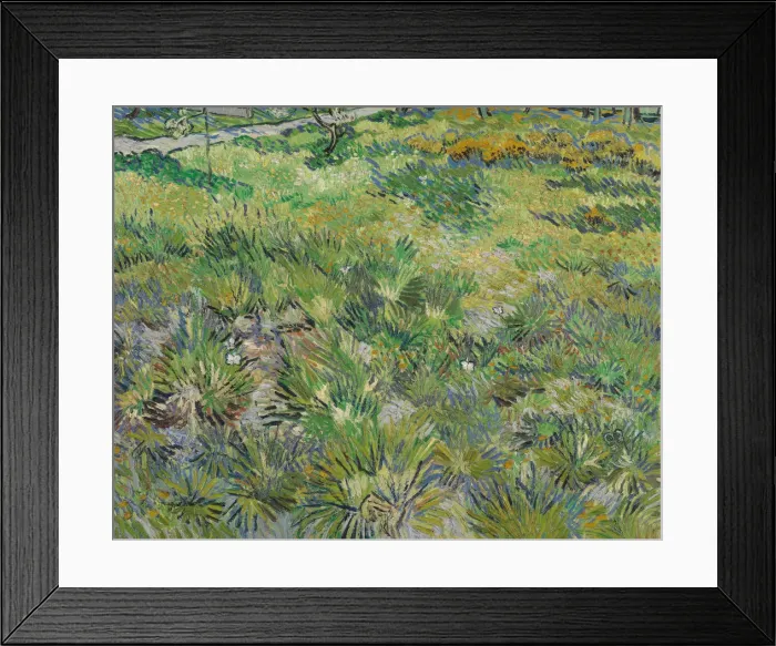 Framed Print : Long Grass with Butterflies, 1890. Artist: Gogh, Vincent, van (1853-1890) Framed Print : Long Grass with Butterflies, 1890. Artist: Gogh, Vincent, van (1853-1890)