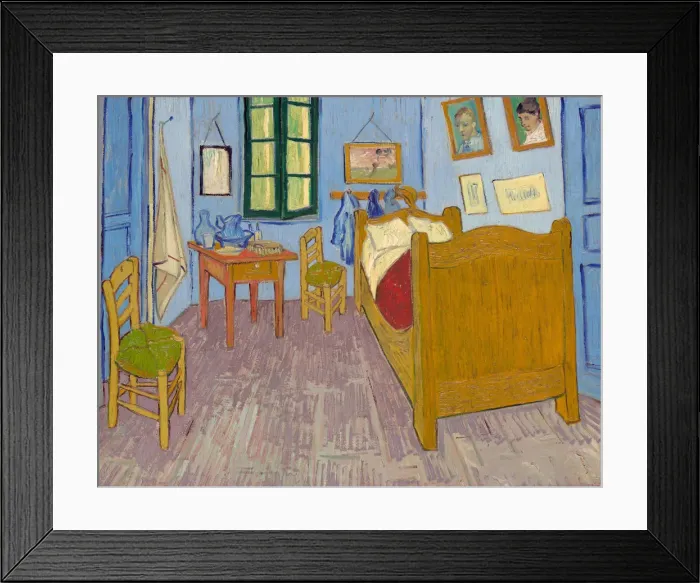 Framed Print : Bedroom in Arles, 1889-1890. Artist: Gogh, Vincent, van (1853-1890)