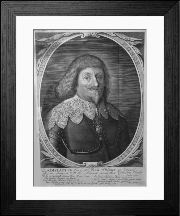 Framed Print : King Wladyslaw IV Vasa of Poland (1595-1648), Tsar of Russia, 1637. Artist: Hondius, Willem (1597-1652 / 58) Framed Print : King Wladyslaw IV Vasa of Poland (1595-1648), Tsar of Russia, 1637. Artist: Hondius, Willem (1597-1652 / 58)