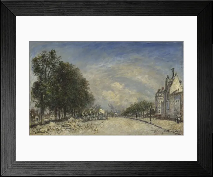 Framed Print : The Boulevard de Port-Royal, Paris, 1877. Artist: Jongkind, Johan Barthold (1819-1891) Framed Print : The Boulevard de Port-Royal, Paris, 1877. Artist: Jongkind, Johan Barthold (1819-1891)