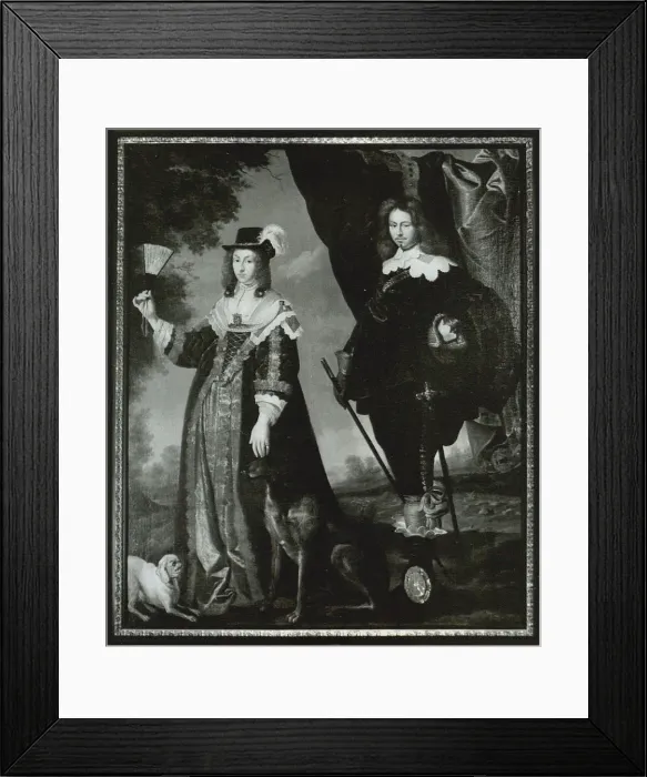 Framed Print : Leonora Christina, Countess Ulfeldt (1621-1698) and Valdemar Christian of Schleswig-Holstein (1622-1656). Artist: Mander, Karel van, III (1609-1670) Framed Print : Leonora Christina, Countess Ulfeldt (1621-1698) and Valdemar Christian of Schleswig-Holstein (1622-1656). Artist: Mander, Karel van, III (1609-1670)