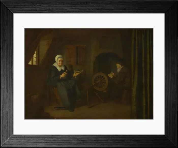 Framed Print : Tobit and Anna, c. 1657?1658. Artist: Pape, Abraham de (before 1621-1666) Framed Print : Tobit and Anna, c. 1657?1658. Artist: Pape, Abraham de (before 1621-1666)