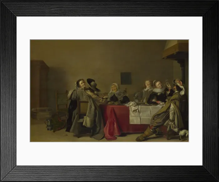 Framed Print : A Merry Company at Table, 1630. Artist: Pot, Hendrik Gerritsz. (1580 / 81-1657) Framed Print : A Merry Company at Table, 1630. Artist: Pot, Hendrik Gerritsz. (1580 / 81-1657)