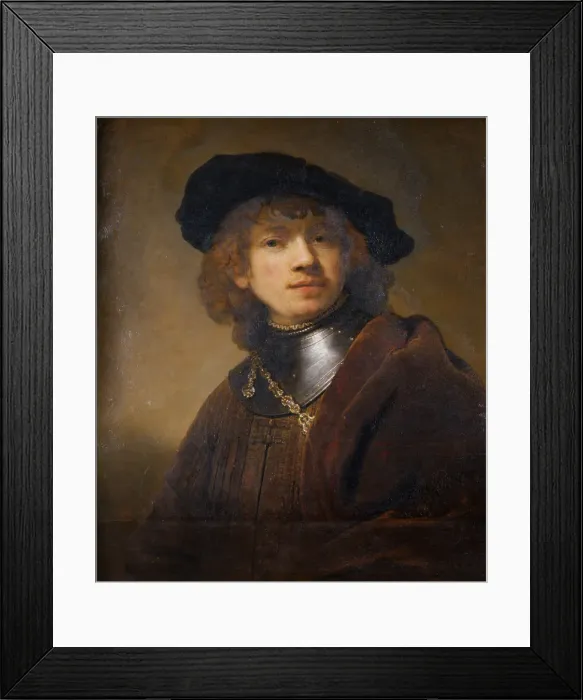 Framed Print : Portrait of a Young Man, ca 1639. Artist: Rembrandt van Rhijn (1606-1669) Framed Print : Portrait of a Young Man, ca 1639. Artist: Rembrandt van Rhijn (1606-1669)