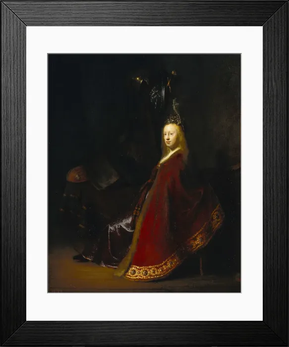 Framed Print : Minerva, 1631. Artist: Rembrandt van Rhijn (1606-1669) Framed Print : Minerva, 1631. Artist: Rembrandt van Rhijn (1606-1669)