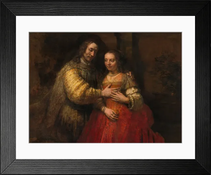 Framed Print : The Jewish Bride, 1666-1669. Artist: Rembrandt van Rhijn (1606-1669) Framed Print : The Jewish Bride, 1666-1669. Artist: Rembrandt van Rhijn (1606-1669)