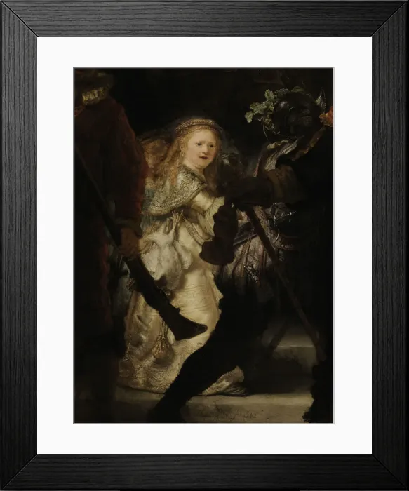 Framed Print : The Night Watch (Detail), 1642. Artist: Rembrandt van Rhijn (1606-1669) Framed Print : The Night Watch (Detail), 1642. Artist: Rembrandt van Rhijn (1606-1669)