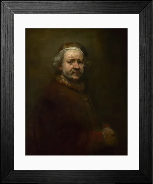 Framed Print : Self Portrait at the Age of 63, 1669. Artist: Rembrandt van Rhijn (1606-1669) Framed Print : Self Portrait at the Age of 63, 1669. Artist: Rembrandt van Rhijn (1606-1669)