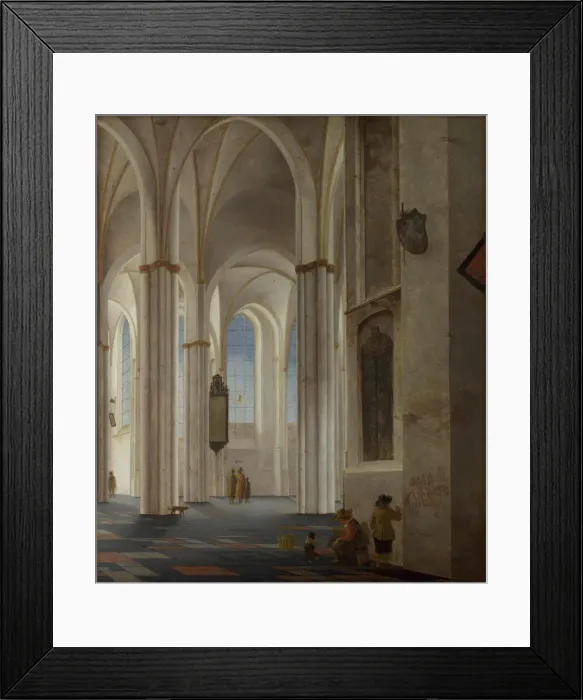 Framed Print : The Interior of the Buurkerk at Utrecht, 1644. Artist: Saenredam, Pieter (1597-1665) Framed Print : The Interior of the Buurkerk at Utrecht, 1644. Artist: Saenredam, Pieter (1597-1665)