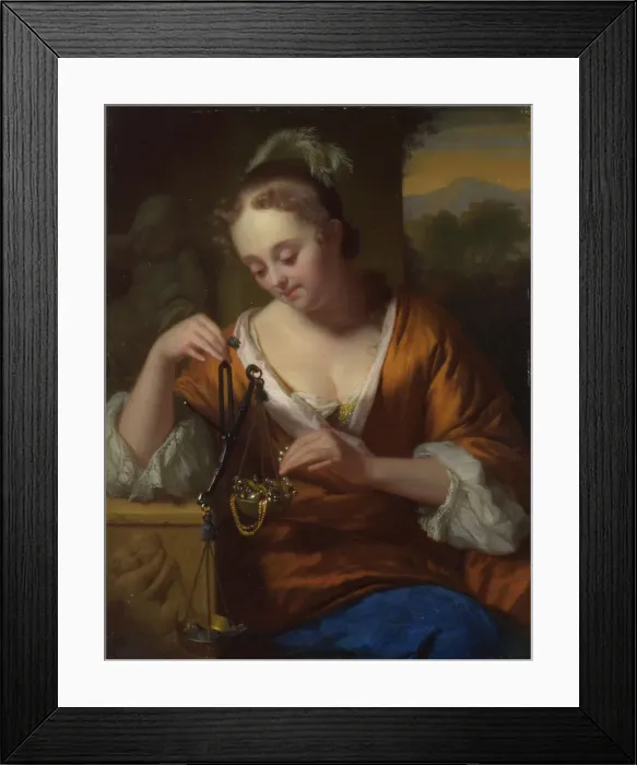 Framed Print : Allegory of Virtue and Riches, ca. 1665-1667. Artist: Schalcken, Godfried Cornelisz (1643-1706) Framed Print : Allegory of Virtue and Riches, ca. 1665-1667. Artist: Schalcken, Godfried Cornelisz (1643-1706)