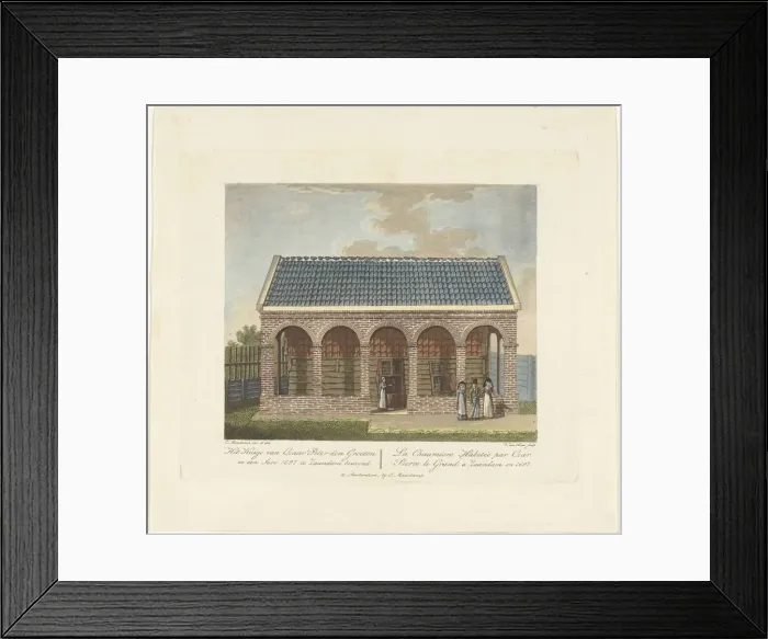 Framed Print : The Czar Peter House in Zaandam, 1697, ca 1825. Artist: Senus, Willem, van (1773-1851) Framed Print : The Czar Peter House in Zaandam, 1697, ca 1825. Artist: Senus, Willem, van (1773-1851)