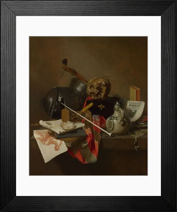 Framed Print : Vanitas Still Life, 1648. Artist: Treck, Jan Jansz. (1605-1652) Framed Print : Vanitas Still Life, 1648. Artist: Treck, Jan Jansz. (1605-1652)
