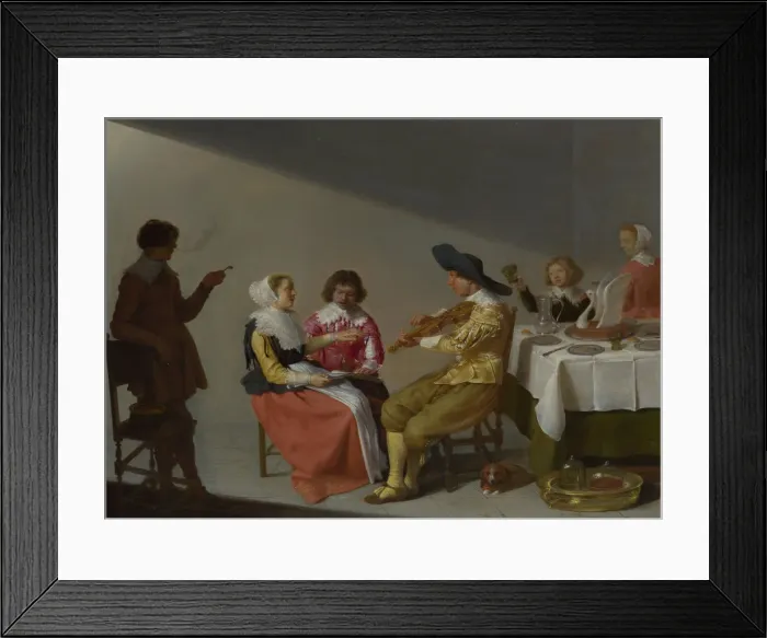 Framed Print : A Musical Party, 1631. Artist: Velsen, Jacob, van (1597-1656) Framed Print : A Musical Party, 1631. Artist: Velsen, Jacob, van (1597-1656)