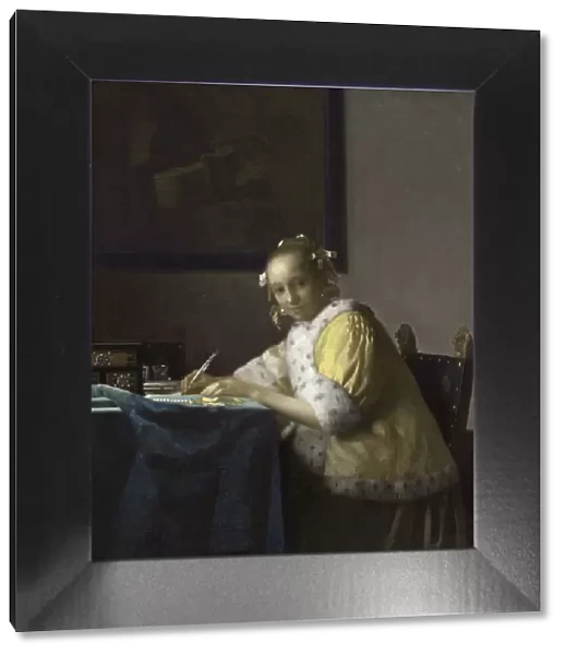 A Lady Writing a Letter, 1665-1670. Artist: Vermeer, Jan (Johannes) (1632-1675)