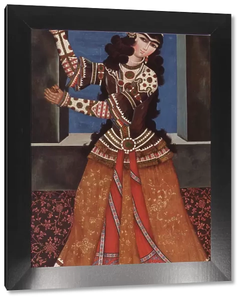Dancing Girl with Castanets, Early 19th cen Artist: Iranian master