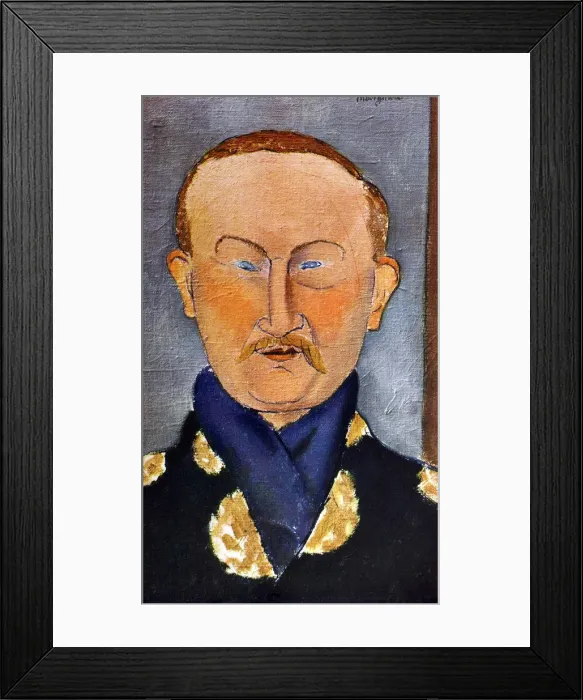 Framed Print : Portrait of the painter Leon Bakst (1866-1924), 1917. Artist: Modigliani, Amedeo (1884-1920) Framed Print : Portrait of the painter Leon Bakst (1866-1924), 1917. Artist: Modigliani, Amedeo (1884-1920)