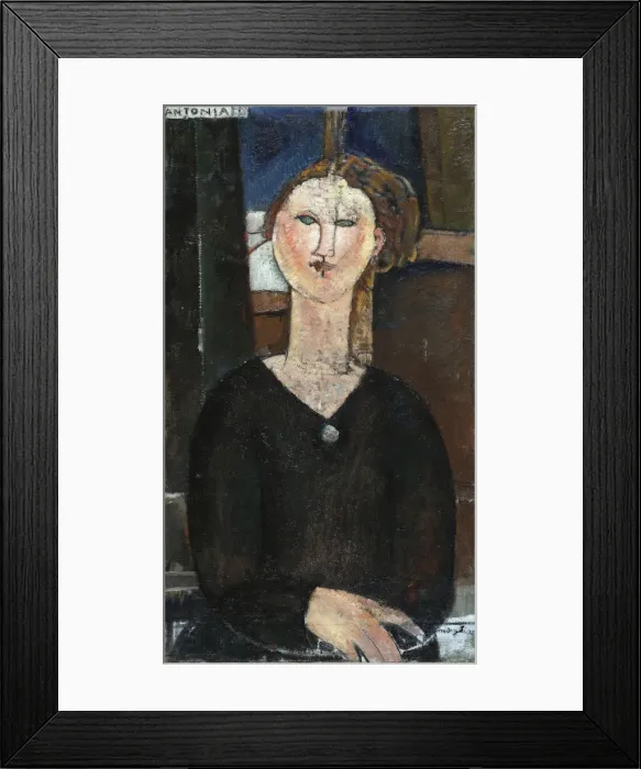 Framed Print : Antonia, c. 1915. Artist: Modigliani, Amedeo (1884-1920) Framed Print : Antonia, c. 1915. Artist: Modigliani, Amedeo (1884-1920)