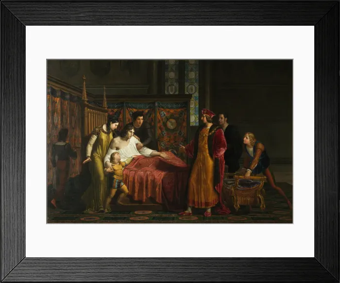 Framed Print : Charles VIII Visits Gian Galeazzo Sforza at Pavia in 1494, 1816-1818. Artist: Palagi, Pelagio (1775-1860) Framed Print : Charles VIII Visits Gian Galeazzo Sforza at Pavia in 1494, 1816-1818. Artist: Palagi, Pelagio (1775-1860)