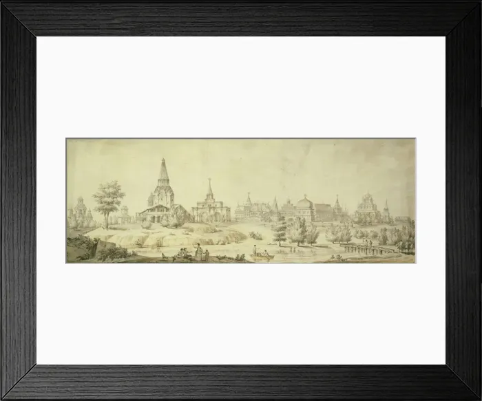 Framed Print : View of Kolomenskoye, 1795. Artist: Quarenghi, Giacomo Antonio Domenico (1744-1817) Framed Print : View of Kolomenskoye, 1795. Artist: Quarenghi, Giacomo Antonio Domenico (1744-1817)