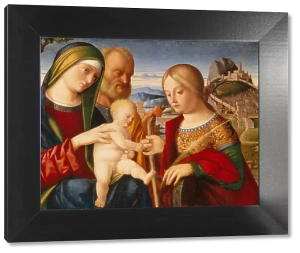 The Mystical Marriage of Saint Catherine. Artist: Santacroce, Francesco di Bernardo de Vecchi (1505-1545)