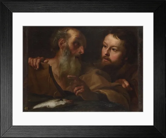 Framed Print : Saints Andrew and Thomas, before 1627. Artist: Bernini, Gianlorenzo (1598-1680) Framed Print : Saints Andrew and Thomas, before 1627. Artist: Bernini, Gianlorenzo (1598-1680)