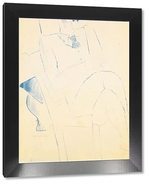 Portrait of Jean Cocteau, c. 1916. Artist: Modigliani, Amedeo (1884-1920)