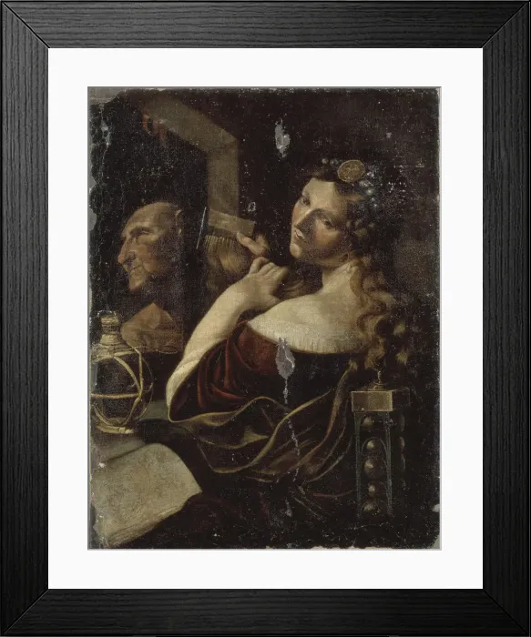 Framed Print : Vanitas. Artist: Paolini, Pietro (1603-1682) Framed Print : Vanitas. Artist: Paolini, Pietro (1603-1682)