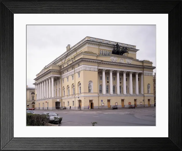 Framed Print : The Alexandrinsky Theatre in Saint Petersburg, 1828-1832. Artist: Rossi, Carlo (1775-1849) Framed Print : The Alexandrinsky Theatre in Saint Petersburg, 1828-1832. Artist: Rossi, Carlo (1775-1849)