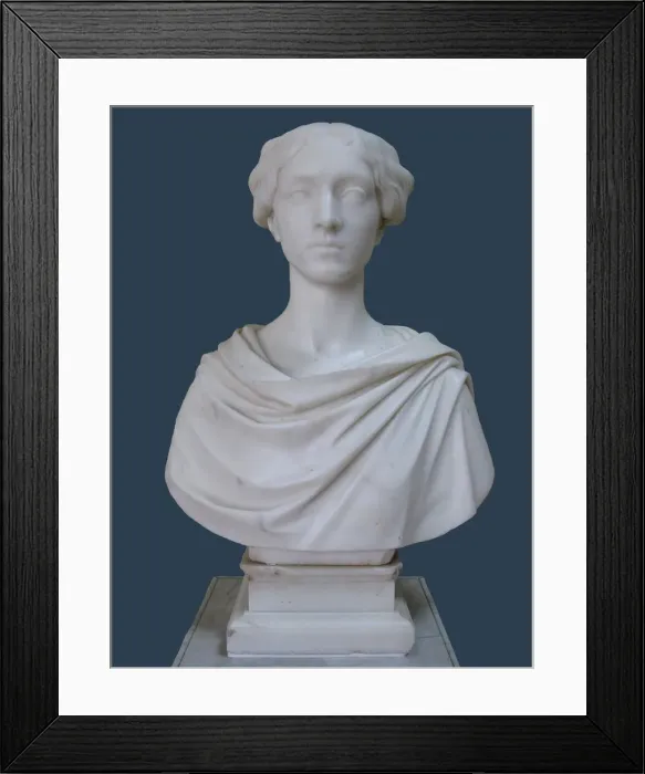 Framed Print : Portrait Bust of Countess Tatyana Stroganova, 1853. Artist: Tenerani, Pietro (1789-1869) Framed Print : Portrait Bust of Countess Tatyana Stroganova, 1853. Artist: Tenerani, Pietro (1789-1869)