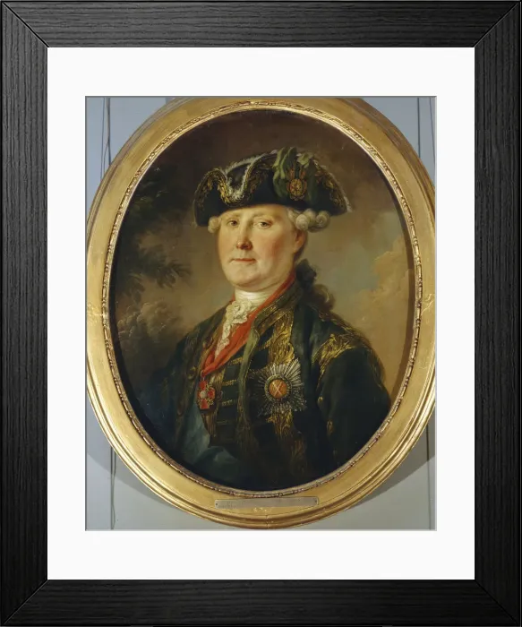 Framed Print : Portrait of Semyon Kirillovich Naryshkin (1710?1775). Artist: Torelli, Stefano (1712-1784) Framed Print : Portrait of Semyon Kirillovich Naryshkin (1710?1775). Artist: Torelli, Stefano (1712-1784)