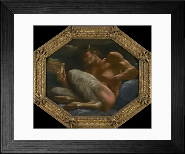 Framed Print : Pan, ca 1592. Artist: Carracci, Annibale (1560-1609) Framed Print : Pan, ca 1592. Artist: Carracci, Annibale (1560-1609)