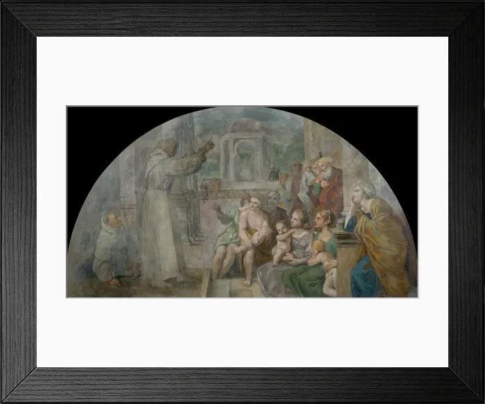 Framed Print : Saint Didacus Preaching, 1604-1607. Artist: Carracci, Annibale (1560-1609) Framed Print : Saint Didacus Preaching, 1604-1607. Artist: Carracci, Annibale (1560-1609)
