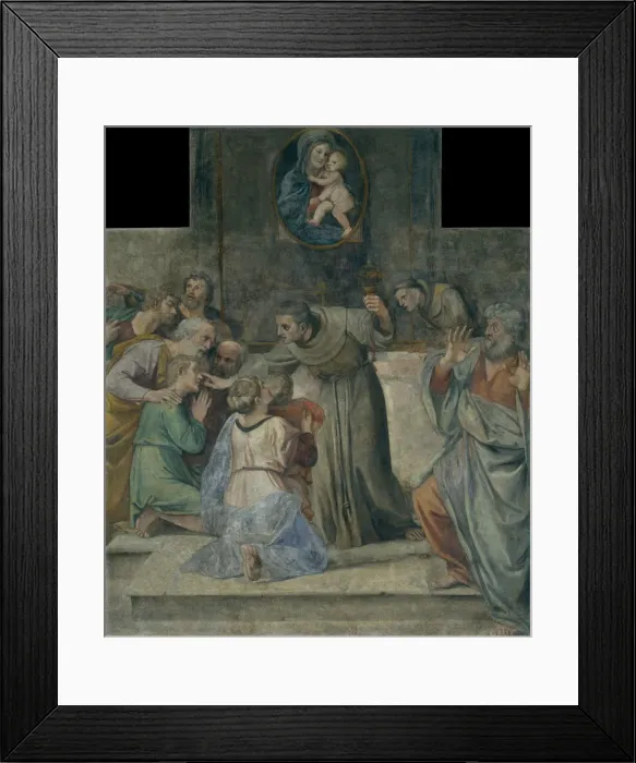 Framed Print : Healing the blind at birth, 1604-1607. Artist: Carracci, Annibale (1560-1609) Framed Print : Healing the blind at birth, 1604-1607. Artist: Carracci, Annibale (1560-1609)