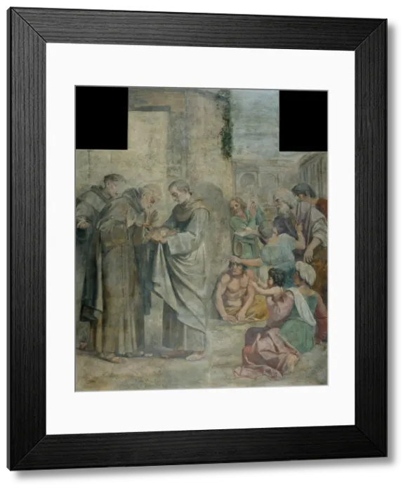 Framed Print : Miracle of the Roses, 1604-1607. Artist: Carracci, Annibale (1560-1609) Framed Print : Miracle of the Roses, 1604-1607. Artist: Carracci, Annibale (1560-1609)