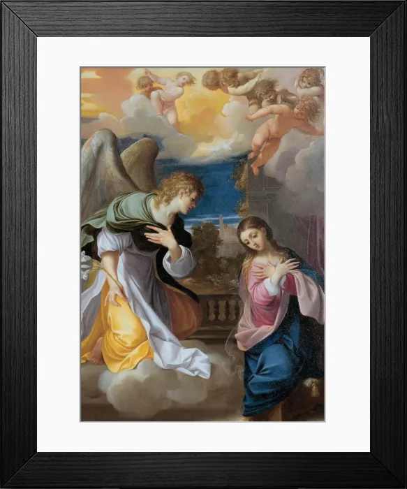 Framed Print : The Annunciation, 1603-1604. Artist: Carracci, Lodovico (1555-1619) Framed Print : The Annunciation, 1603-1604. Artist: Carracci, Lodovico (1555-1619)